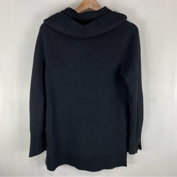 White House Black Market Zipper CowlNeck Pullover Turtleneck Sweater Size Medium - Picture 5 of 5